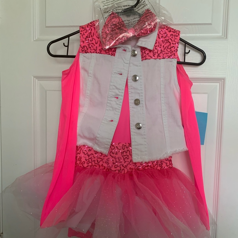 hot pink sequin western child costume